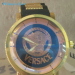 Versace men dress watch in gold plated 