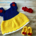 crochet baby girl dress set