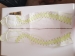 Lemon green and white dress