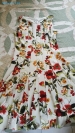 Floral Patterned White Dress