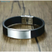 Silicone And Stainless Steel Bracelet 