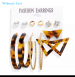 3 pairs Vintage Acrylic Tassel Earrings with 3 pairs Free Knobs