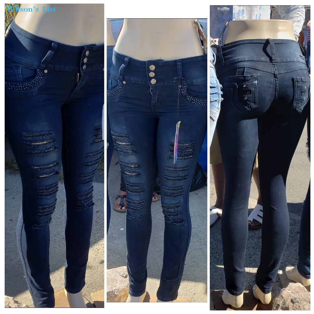 Tush push colombian 1299 blue stretch levanta cola 10'' high waist skinny jeans 