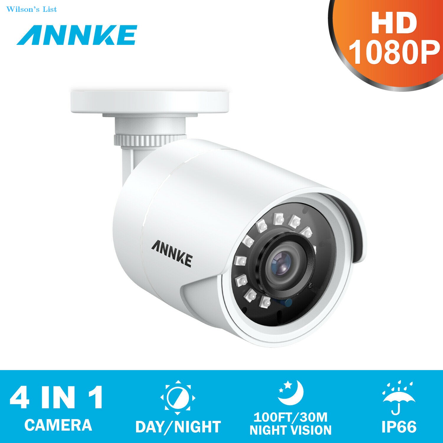 annke 1080p bullet security camera