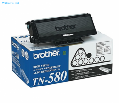 Brother Genuine TN580 Black High Yield Original Laser Toner Cartridge