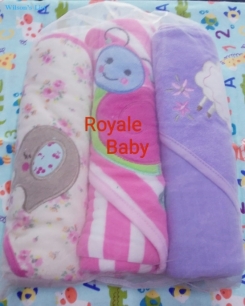 Sets of three baby blankets