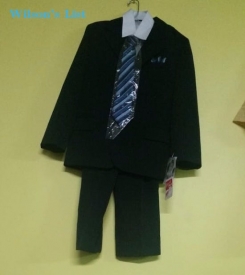 Boy Plaid Jacket Suit