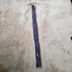 Chevron Stripes knit slim tie 