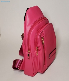 Leather Messenger Travel Side Chest Backpack Shoulder Bag