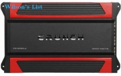 Crunch PZ-2020.4 2000W Powerzone 2 ohm Stable 4-Channel Class-A/B Car Amplifier