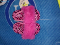First Steps- Sandals Fashion Faux Fur Toddler Summer Shoes Cute Plush Slide Sandal Infant Slippers P