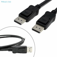6ft DisplayPort Male to DisplayPort Male DP Cable Cord for PC Desktop Monitor DP1.2