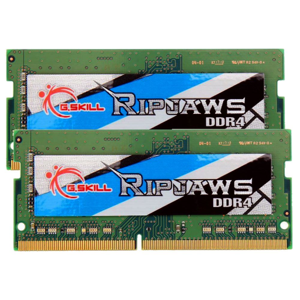 G.Skill Ripjaws 16GB 2 x 8GB DDR4-2666 PC4-21300 CL19 Dual Channel SO-DIMM Memory Kit F4-2666C19D-16