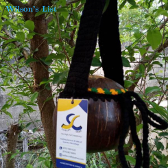 HANDMADE COCONUT BAG WITH CROCHET