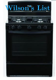 Whirlpool LWF7230B 30 Inch 4 Burner Gas Stove in Black