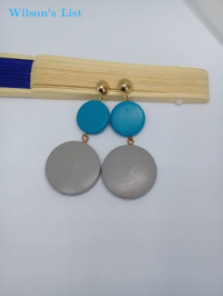 Two Tone Drop Earrings