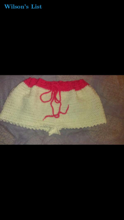 crochet adult shorts