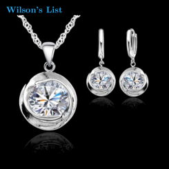 3 Pce Crystal Jewelry Set