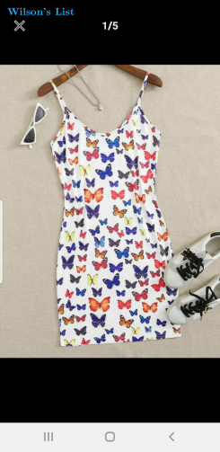 Strappy butterfly dress