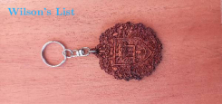 laser engraved logo keyring 