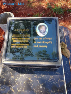 laser engraved cristal headstone 16x18 (bible design)
