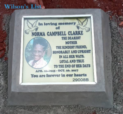 12 x 12 cristal headstone 