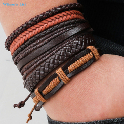 Two Tone Leather Beau Ties