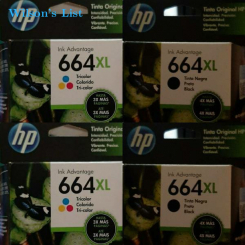 Original XL Hp 664 Printer Ink.