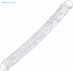 Clear 13 inch Double End Dildo
