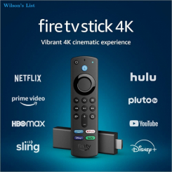 Fire TV Stick 4K streaming device with Alexa Voice Remote (includes TV controls), Dolby Vision