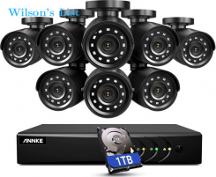 ANNKE 5MP Lite Security Camera System Outdoor 8 Channel H.265+ DVR and 8X1920TVL IP66 Weatherproof H
