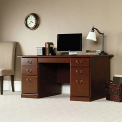 Sauder® Heritage Hill 60”W Executive Desk, Classic Cherry