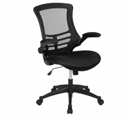 Flash Furniture Kelista High-Back Black Mesh Swivel Ergonomic Task Office Chair