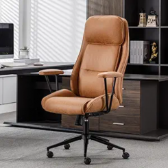 BOWTHY Executive Mid Century Office Chair , Brown