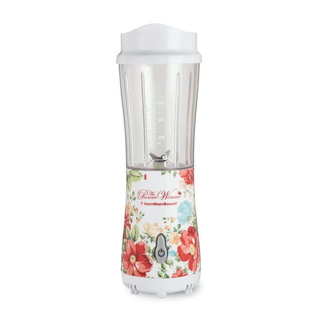 The Pioneer Woman Vintage Floral 14-Ounce Personal Blender with Travel Lid